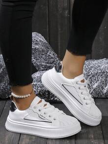 Zapatillas deportivas ocio atlético con con concha dedo de pie en negro - Negro - Ver 4