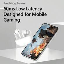 适用于健身房跑步的全新无线耳机，具有深沉低音的无线耳机，带耳钩的 IPX5 防水耳机，内置麦克风防噪音的 HiFi 立体声运动耳机 - 白色 - 查看 6