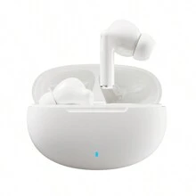 适用于健身房跑步的全新无线耳机，具有深沉低音的无线耳机，带耳钩的 IPX5 防水耳机，内置麦克风防噪音的 HiFi 立体声运动耳机 - 白色 - 查看 2