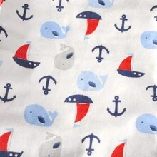 4入組彩色印花卡通嬰兒毯,新生兒76x76cm嬰兒床單毯 - 淺藍色 - 查看 2