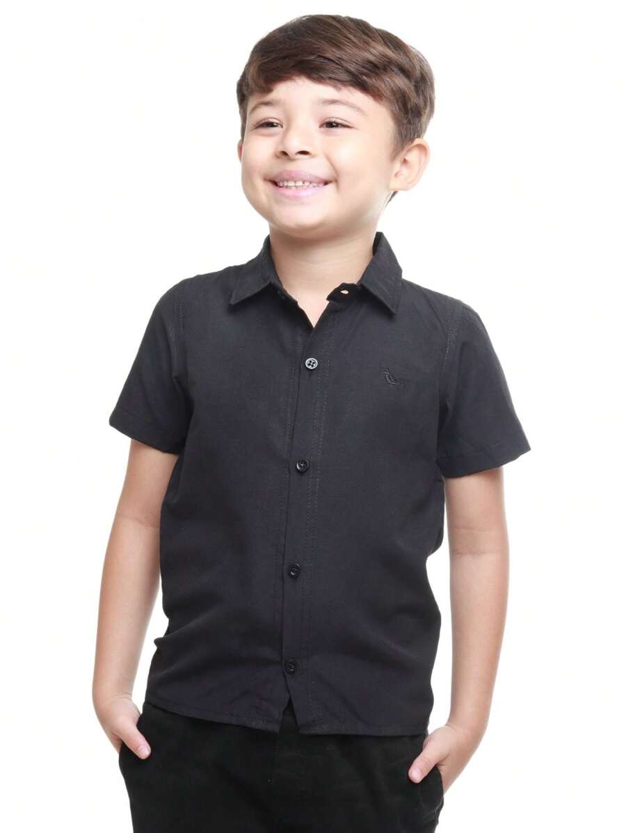 Young Boys Shirts - màu đen - Xem 1