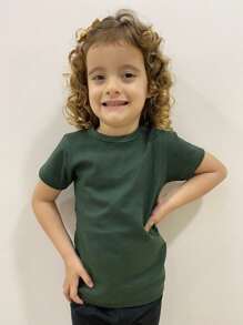 Young Girls Blouses - 軍綠色 - 查看 2