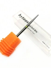 hytoos 1入組XF錐形硬質合金指甲鑽頭研磨指甲鑽頭旋轉美甲刀具指甲配件角質層工具 - 彩色 - 查看 2