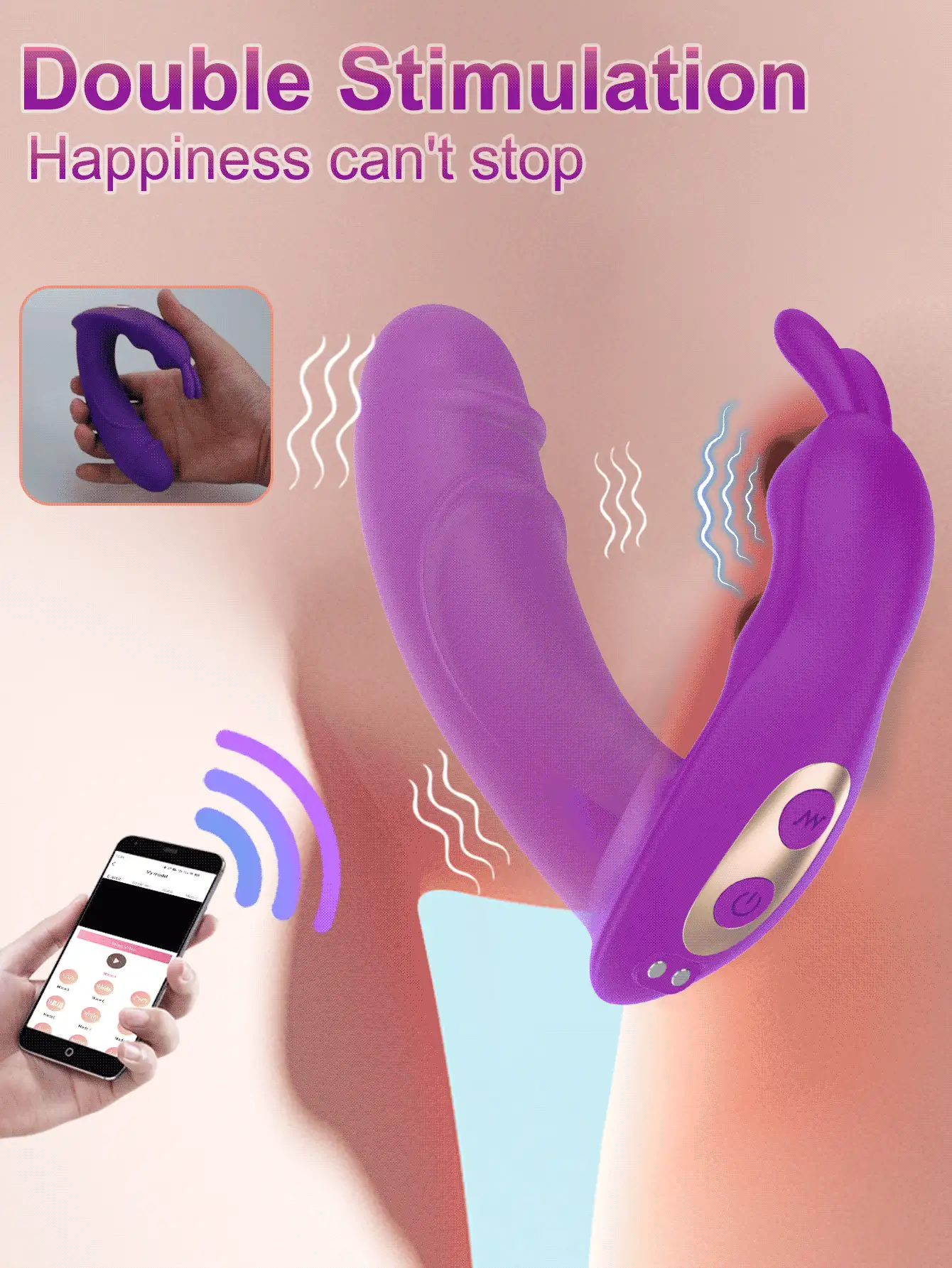 APP Remote Control Rabbit Vibrator Clitoris G-spot Stimulation Dildo Vibrator 10 Powerful Vibration Modes Sex Toy For Women