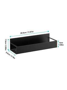 1 pieza Estante de almacenaje cocina magnético para refrigerador lado - Negro - Ver 7