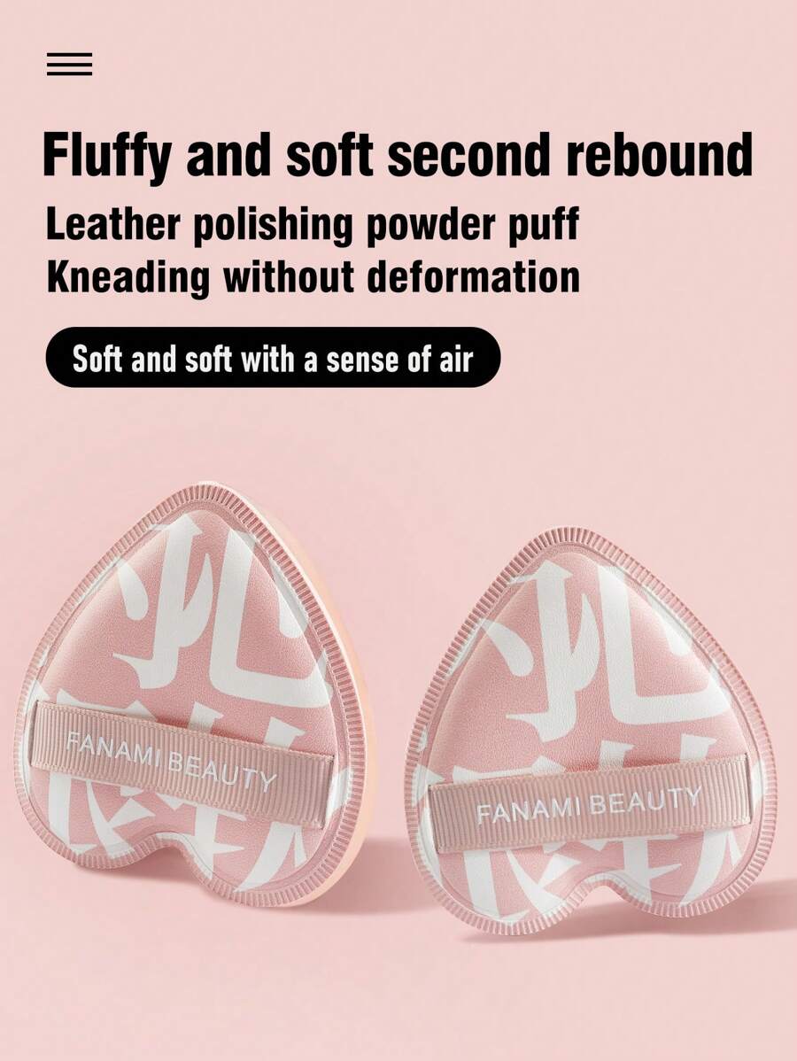 2 piezas de borlas de caramelo suaves y que no se deshacen. Hechas de esponja de alta densidad, proporcionan una textura perfecta para la aplicación de maquillaje. Su diseño las hace ideales tanto para uso seco como húmedo. Fáciles de llevar durante los viajes, maquillaje, económicas, decoración de habitaciones, tocador, viajes, dormitorio, accesorios de maquillaje, borla, difuminador de maquillaje, borla de polvo, esponja de maquillaje - Rosa Pálido - Ver 1