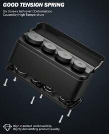 JOYTUTUS Coin Holder For Car Change Organizer Universal Storage Coin Money Dispenser Compatible With Most Car Trucks Accessories(1 Pack) - Black - View 4