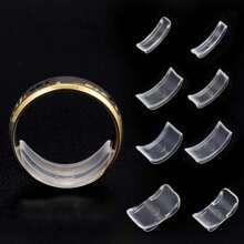 8pcs Ring Size Adjuster Reducer Resizer And Ring Guard With Jewelry Polishing Cloth