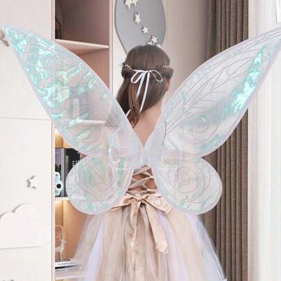 1入組兒童蝴蝶圖案裝飾翅膀