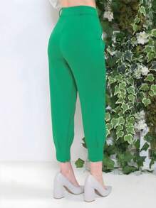 Women Pants - 綠色 - 查看 2