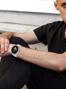 1 pezzo Cinturino per orologio sportivo in silicone compatibile con Samsung Galaxy Watch Active/Active 2 Watch4/5/6 per uomini e donne - 20/22mm come regalo per gli studenti che ritornano a scuola