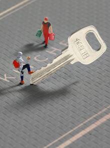 1pc  Style Light Gray Anti-Fatigue Kitchen Floor Mat Made Of Pu Material, Shockproof, Easy To Clean, Gentle On Feet, Relieves Pressure, Scratch-Resistant, Waterproof Home Bathroom Decor Bath Rug Floor Carpet Outdoor Rug Door Mat Fall Decor Bathroom Accessories Back To School Entryway Decor - Light Grey - View 8