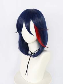 短直筒角色扮演合成假髮帶劉海 - 彩色 - 查看 5