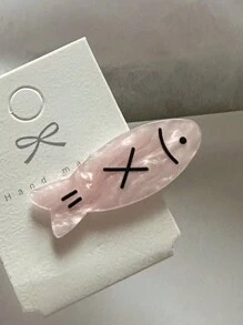 2pcs Women's Cute Cartoon Fish & Bone Funny Hair Clips, Suitable For Daily And Party Use - Multicolor - View 6