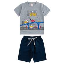 Kit 6 Peças Infantil Juvenil Menino Verão Roupa Calor 4 Conjunto Masculino Tamanhos 1 a 16 anos - Multicolorido - Visão 3