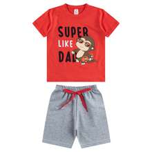 Kit 6 Peças Infantil Juvenil Menino Verão Roupa Calor 4 Conjunto Masculino Tamanhos 1 a 16 anos - Multicolorido - Visão 4
