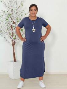 Women Dresses - Navy Blue - View 1