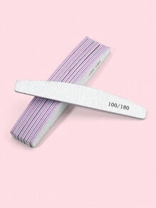 NailShine 10 Stück Halbmond 100/180 Körnung Nagelfeilen doppelseitig Nagelfeilen waschbar wiederverwendbar Nagelpolierer Maniküre Werkzeuge für natürliche Nägel, Acrylnägel, Verwendung Zuhause und im Salon, Nagelbedarf, Nagelwerkzeuge, Nail Art Werkzeuge, Schulbeginn, Nägel, Nagelwerkzeuge für Aufklebe-Nägel