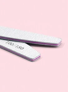 NailShine 10 Stück Halbmond 100/180 Körnung Nagelfeilen doppelseitig Nagelfeilen waschbar wiederverwendbar Nagelpolierer Maniküre Werkzeuge für natürliche Nägel, Acrylnägel, Verwendung Zuhause und im Salon, Nagelbedarf, Nagelwerkzeuge, Nail Art Werkzeuge, Schulbeginn, Nägel, Nagelwerkzeuge für Aufklebe-Nägel