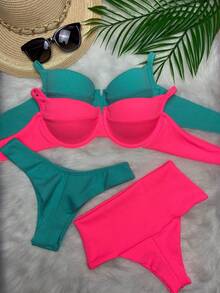 Women Bikini Sets - Màu xanh Bạc hà - Xem 2