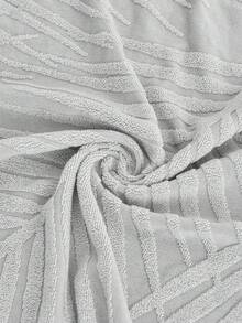 1pc Light Gray Leaf Pattern Waterproof Sofa Cover - Light Grey - View 2