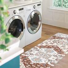 Laundry Room Rug Long  Hallway Rug Runner Kitchen Mat, Soft Non Slip Machine Washable Stair Carpet Runner for Hall Living Room Bedroom Sunroom Hardwood Floors - Multicolor - View 3