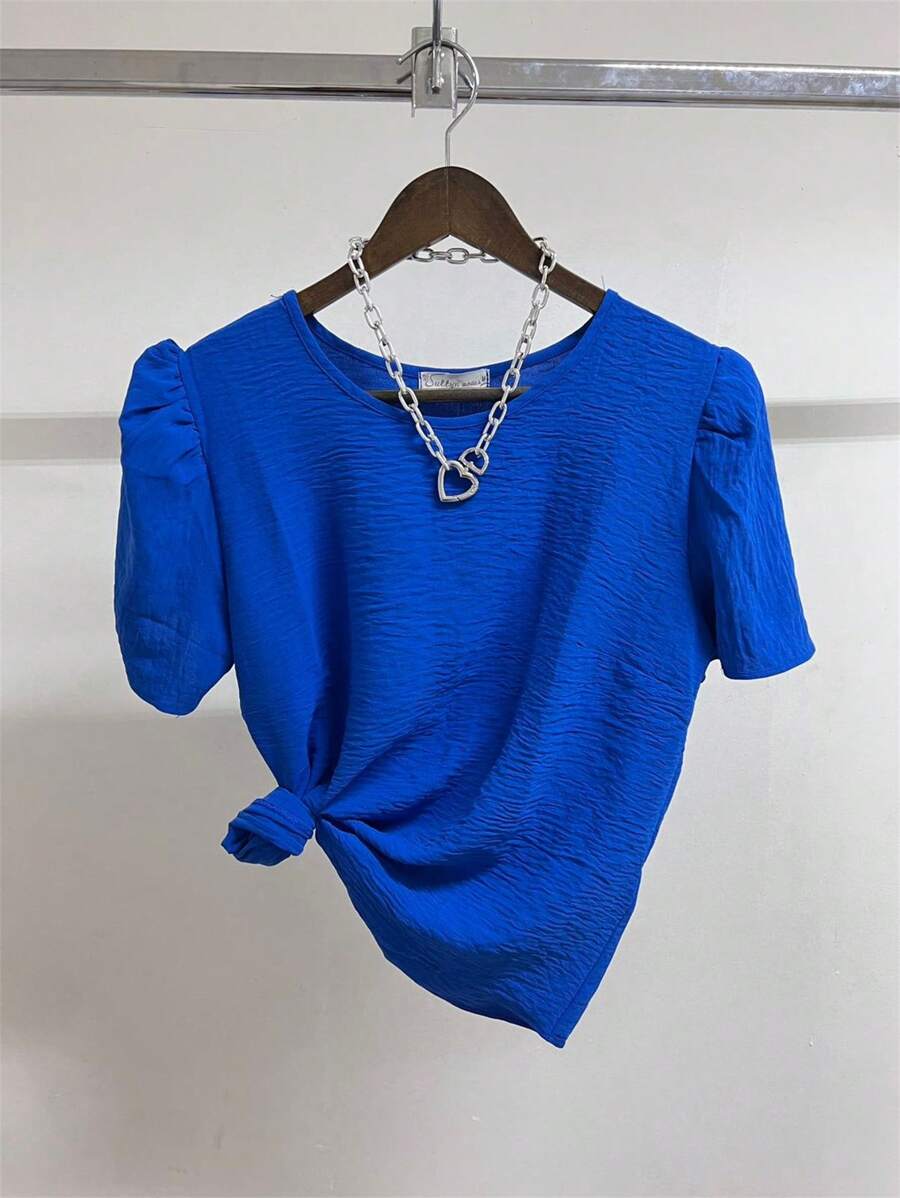 Women Tops - 寶藍色 - 查看 1