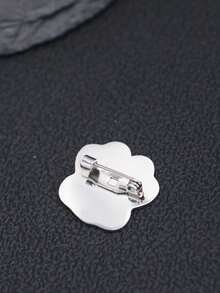 1 件不銹鋼貓爪形男士胸針