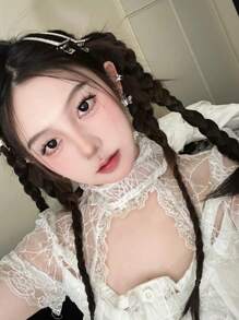 1副巴斯克黑莓彩色隱形眼鏡，每年使用，直徑 14.5 毫米，萬聖節 - 巴斯克黑莓 - 查看 3