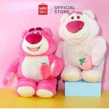Miniso Pixar Lotso Series Doll-Strawberry Bear No. 14 Plush Doll Toy Pillow Birthday Gift (Light Pink) - Baby Pink - View 2
