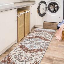 Laundry Room Rug Long  Hallway Rug Runner Kitchen Mat, Soft Non Slip Machine Washable Stair Carpet Runner for Hall Living Room Bedroom Sunroom Hardwood Floors - Multicolor - View 6