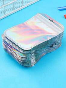 50pcs Earring Ring Necklace Organza Drawstring Pouch Jewelry Packaging Bags - Silver - View 1