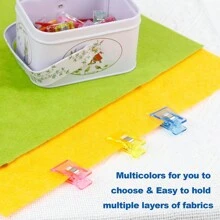 5pcs/set Colorful Sewing Clips, For Different Colored Quilt Clips, Used For Sewing And Quilting, Fabric Sewing Binding Craft Clips, Bag Clips, Sewing Tools(random Color Without Box) - 5 - View 4