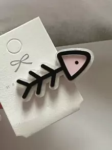 2pcs Women's Cute Cartoon Fish & Bone Funny Hair Clips, Suitable For Daily And Party Use - Multicolor - View 7