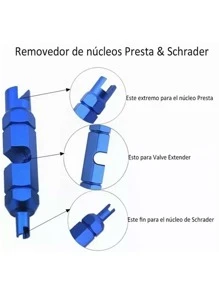 Vmingo Herramienta Extractora Llave Quitar Alma Saca Pivote Valvula Núcleo Camara Bicicleta Motocicleta Tubeless Vmingo Mexico - Rojo - Ver 3