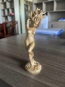 1個森林女神樹脂雕像花園雕塑家居裝飾藝術收藏品,批發 - 棕色 - 查看 2