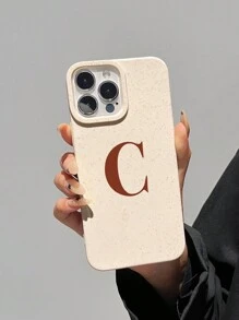 1pc Letter Pattern Anti-drop Tpu Soft Phone Case - Multicolor - View 4