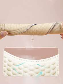 1雙豆子按摩休閒鞋墊適用於女性,柔軟透氣,吸濕性強,可裁剪適用於高跟鞋 - 米色 - 查看 3