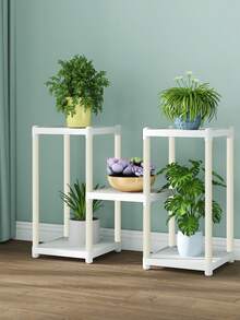 5-Tier White Flower Stand For Balcony And Living Room, European Style Indoor And Outdoor Rack For Potted Plants With Floor Standing Display For Green Plants - trắng - Xem 2