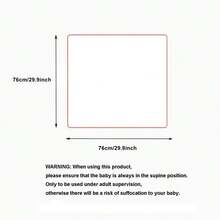 4入組彩色印花卡通嬰兒毯,新生兒76x76cm嬰兒床單毯 - 淺藍色 - 查看 3