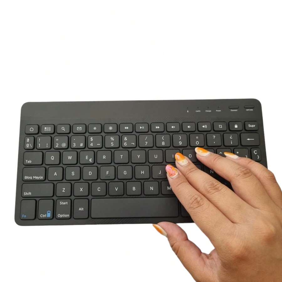 Mini Teclado portátil buetooth universal Alcatel - Negro - Ver 1