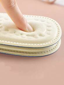 1雙豆子按摩休閒鞋墊適用於女性,柔軟透氣,吸濕性強,可裁剪適用於高跟鞋 - 米色 - 查看 4