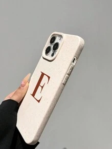 1 Pieza Funda De Silicona Tpu Suave Con Diseño De Letras, Cubierta Anticaídas Para Teléfono - Multicolor - Ver 3