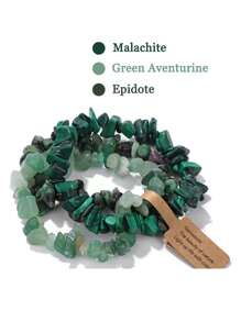 3Pcs/Set Natural Stone Stretch Bracelets For Women Men  Stone Beads Bracelet Set With Wish Tag Yoga Friendship Jewelry Random Weight