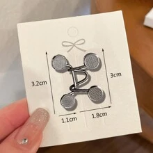 2入組女士胸針套裝,無釘合金雛菊牛仔褲增減腰夾扣,服裝配件 - 黑色 - 查看 2