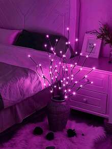 Luz De Rama De Árbol Rosa Con Led - Rosa - Ver 2