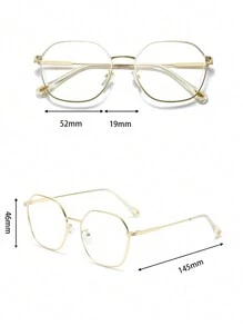 1 Pair Stainless Steel Light Geometric Women Eyeglasses