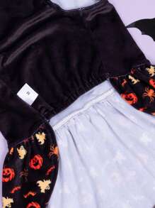 1pc Halloween Printed Pet Dress, Suitable For Small And Medium Dogs, Festive Wear - Multicolor - View 6