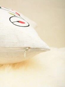 1 Vỏ gối thêu họa tiết Giáng sinh, dùng để trang trí trong nhà, Vỏ gối trang trí Giáng sinh, Không bao gồm ruột gối - Nhiều màu - Xem 7