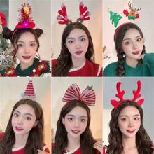 Sequin Christmas Tree & Reindeer Party Headband,Christmas